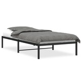 vidaXL Bedframe Metaal Zwart 107x203 cm - 35% Korting!