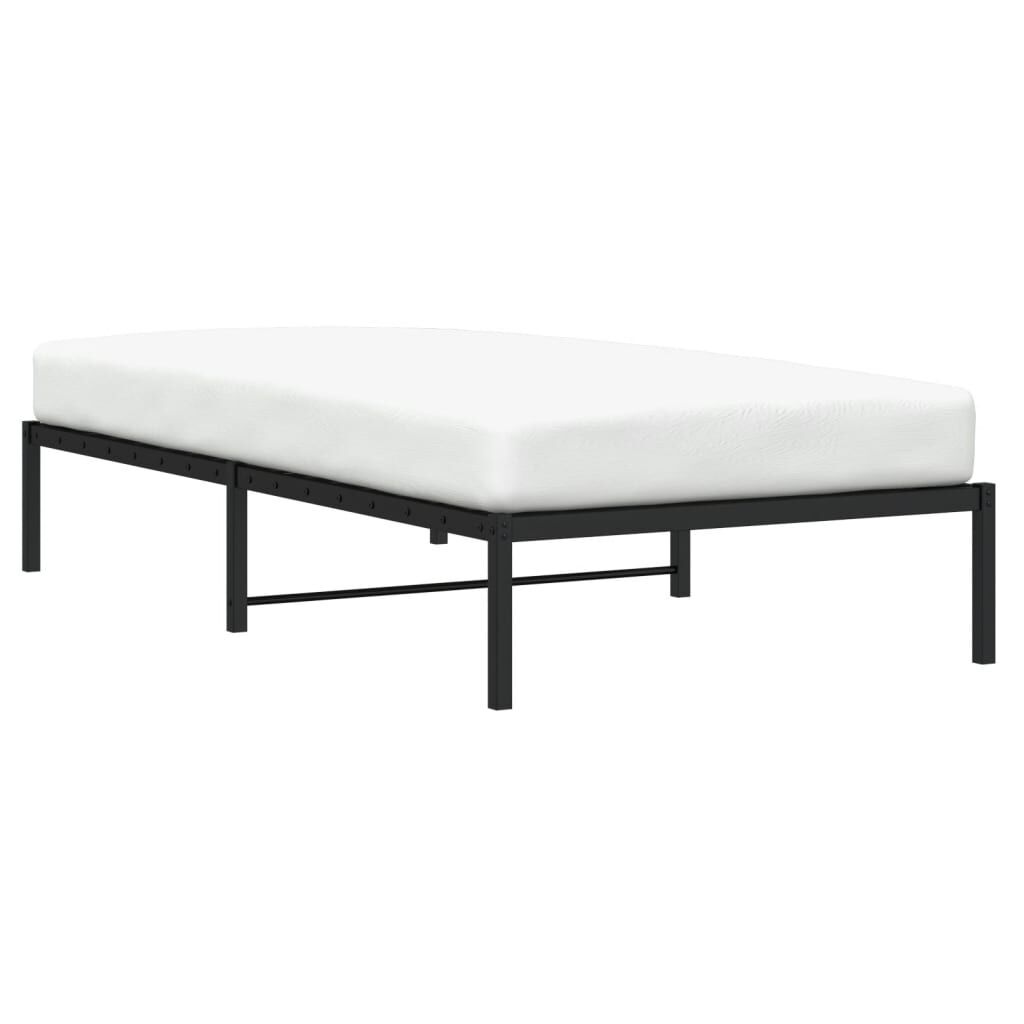 vidaXL Bedframe Metaal Zwart 107x203 cm - 35% Korting!