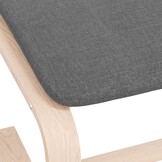 VidaXL Voetenbank 51x41x40 cm Stof Donkergrijs - 35% Korting