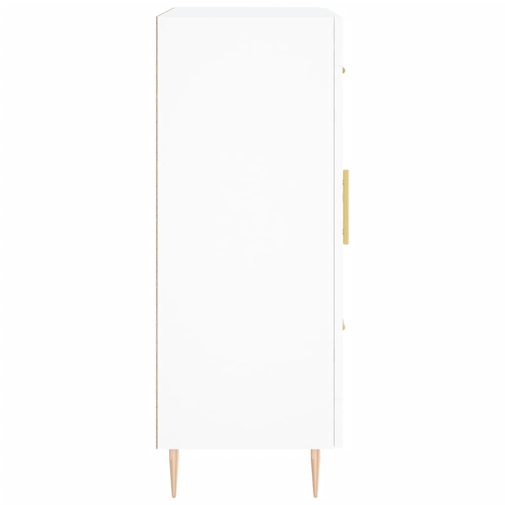 vidaXL Dressoir 69,5x34x90 cm bewerkt hout wit - 35% Korting!