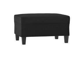 vidaXL Voetenbank Kunstleer Zwart - 70x55x41 cm | 35% Korting