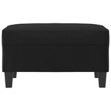 vidaXL Voetenbank Kunstleer Zwart - 70x55x41 cm | 35% Korting