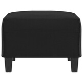 vidaXL Voetenbank Kunstleer Zwart - 70x55x41 cm | 35% Korting
