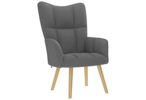 VidaXL Relaxstoel stof donkergrijs - 35% Korting