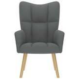 VidaXL Relaxstoel stof donkergrijs - 35% Korting