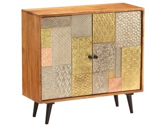 vidaXL Dressoir Massief Acaciahout - 80x30x75 cm - 55% Korting