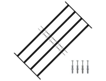 vidaXL Raam Rooster Zwart - 35% Korting | Verstelbaar & Gepoedercoat Staal