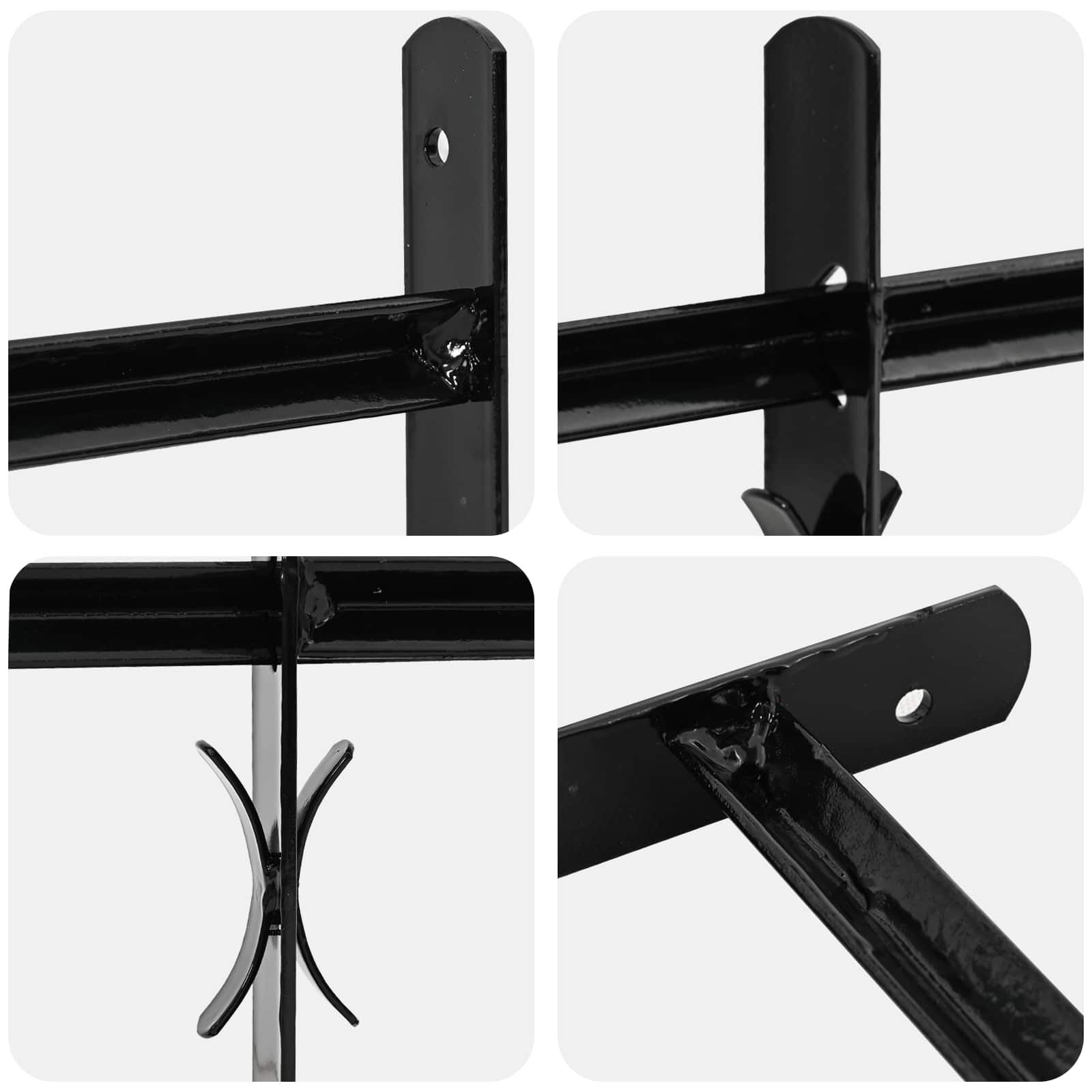 vidaXL Raam Rooster Zwart - 35% Korting | Verstelbaar & Gepoedercoat Staal