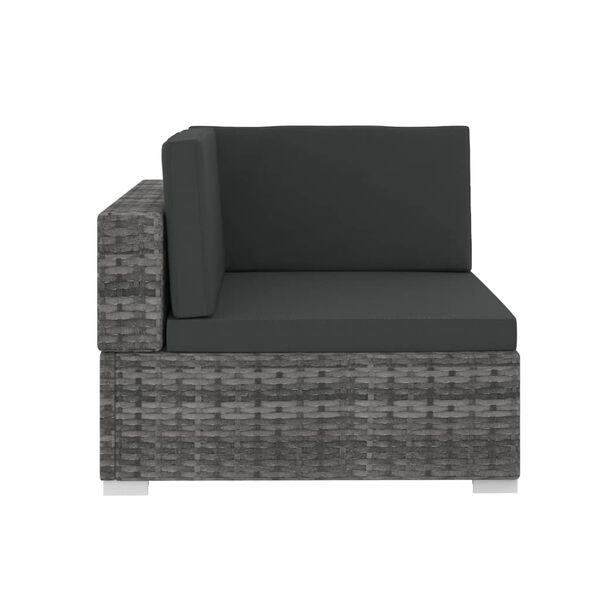 VidaXL Loungeset 3-delig (35% Korting) - Poly Rattan Grijs