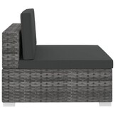 VidaXL Loungeset 3-delig (35% Korting) - Poly Rattan Grijs