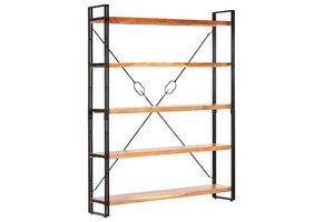 vidaXL Boekenkast Massief Acaciahout 140x30x180cm - 55% Korting!