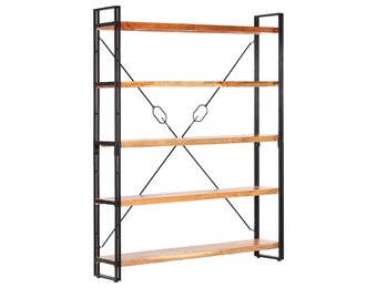 vidaXL Boekenkast Massief Acaciahout 140x30x180cm - 55% Korting!