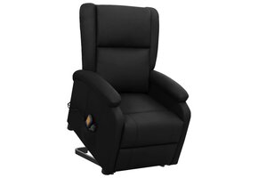 VidaXL Sta-op-massagestoel Kunstleer Zwart - 30% Korting!