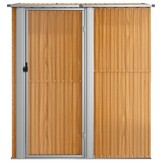 vidaXL Tuinschuur Gegalvaniseerd Staal Bruin | 35% Korting