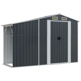 vidaXL Tuinschuur 277x93x179 cm Gegalvaniseerd Staal - 60% Korting!