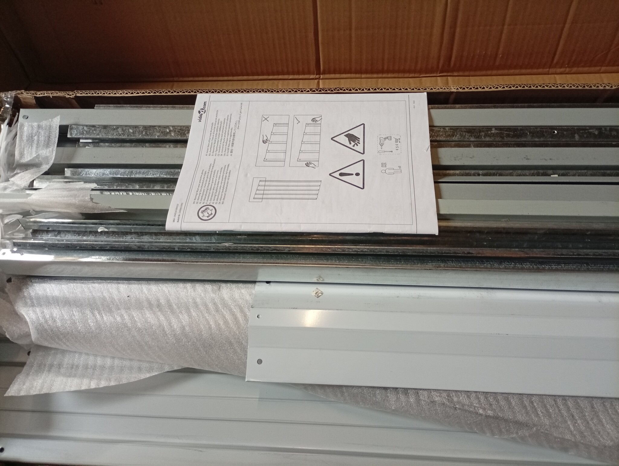 vidaXL Tuinschuur 277x93x179 cm Gegalvaniseerd Staal - 60% Korting!