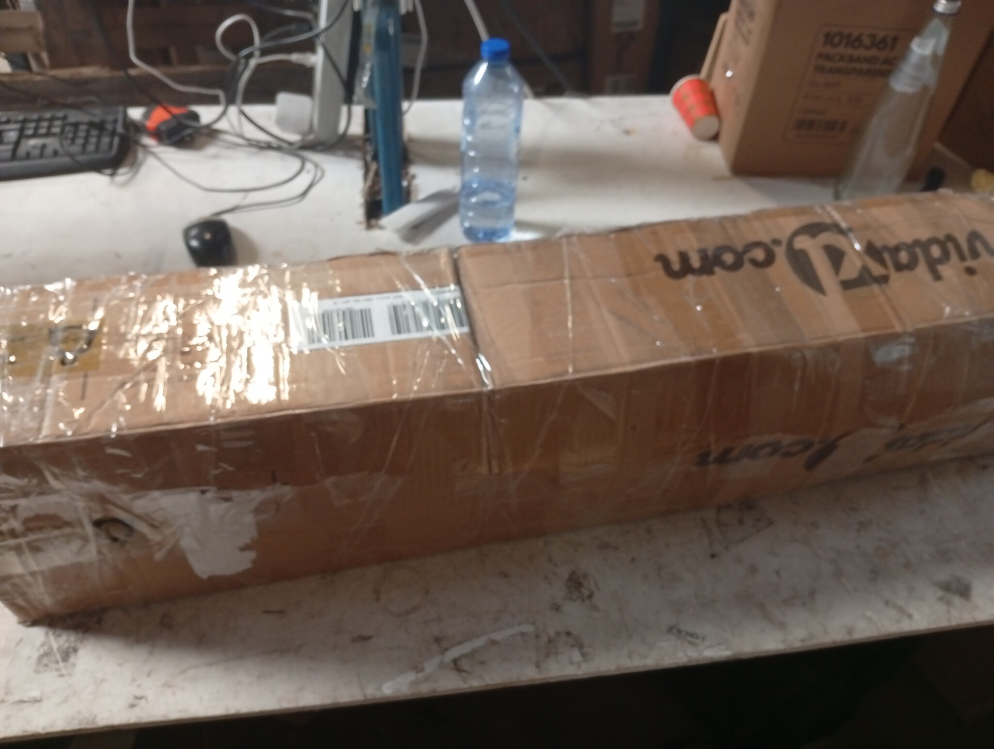 vidaXL Luifel vrijstaand 500x300 cm - Blauw/Wit - 55% Korting!