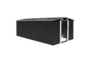 vidaXL Tuinschuur Metaal Antraciet - 55% Korting!