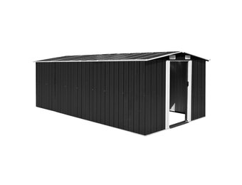 vidaXL Tuinschuur Metaal Antraciet - 55% Korting!