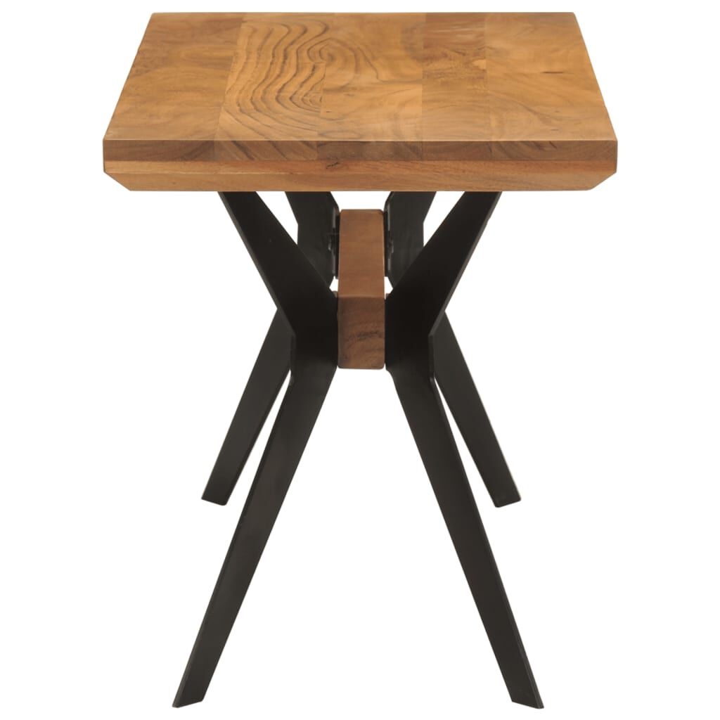 vidaXL Eetkamerbank (110x40x46 cm) - Massief Acaciahout & Staal | 55% Korting