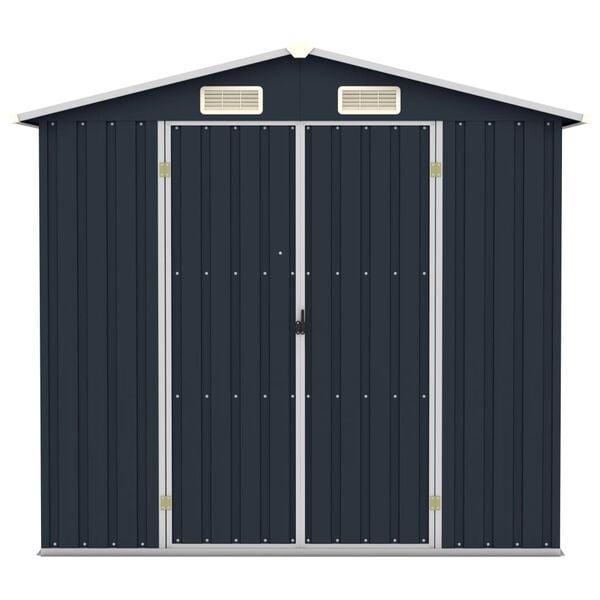 VidaXL Tuinschuur 205x129x183 cm Staal Antraciet - 60% Korting!