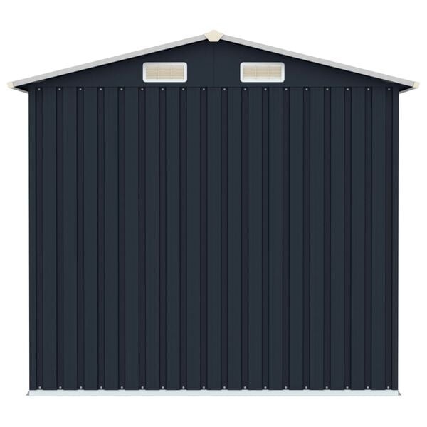 VidaXL Tuinschuur 205x129x183 cm Staal Antraciet - 60% Korting!