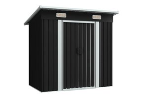 vidaXL Tuinschuur Staal Antraciet - 55% Korting