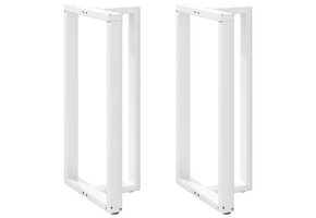 vidaXL Bartafelpoten (2 st.) T-vormig - Staal Wit - 54% Korting!