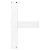 vidaXL Bartafelpoten (2 st.) T-vormig - Staal Wit - 54% Korting!