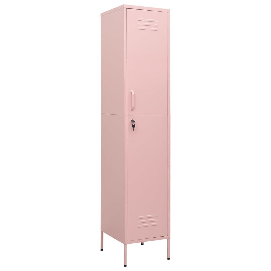 vidaXL Lockerkast Staal Roze - 35x46x180 cm | 35% Korting