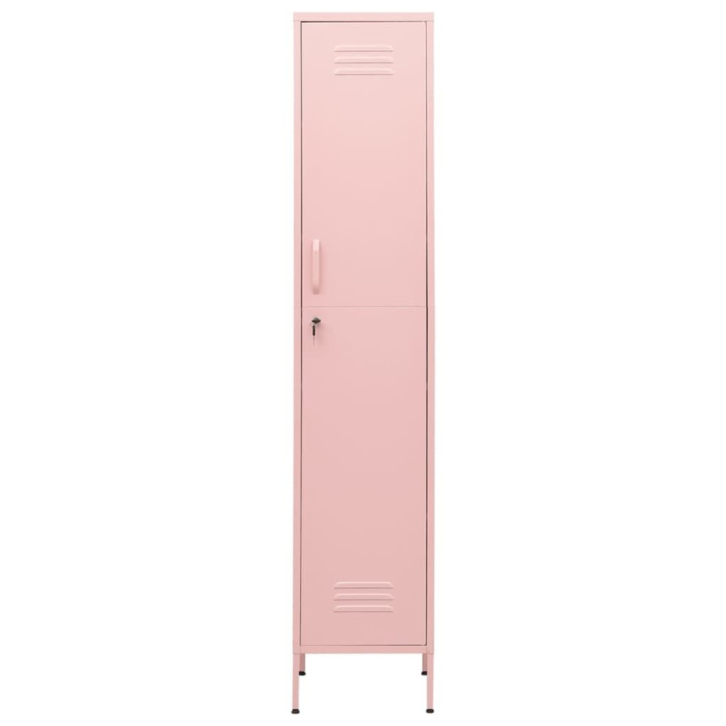 vidaXL Lockerkast Staal Roze - 35x46x180 cm | 35% Korting