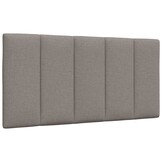 vidaXL Hoofdbordkussen 100 cm Stof Taupe - 35% Korting