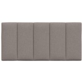 vidaXL Hoofdbordkussen 100 cm Stof Taupe - 35% Korting