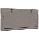 vidaXL Hoofdbordkussen 100 cm Stof Taupe - 35% Korting