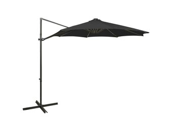 vidaXL Zweefparasol Zwart 300cm | 70% Korting | Met LED