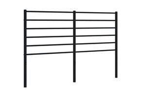 vidaXL Hoofdbord Metaal Zwart 140cm - 35% Korting!