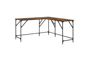 vidaXL Hoekbureau 149x149x75 cm Gerookt Eiken - 37% Korting