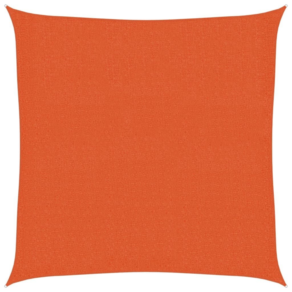 vidaXL Zonnezeil 3,6x3,6m HDPE Oranje - 47% Korting!