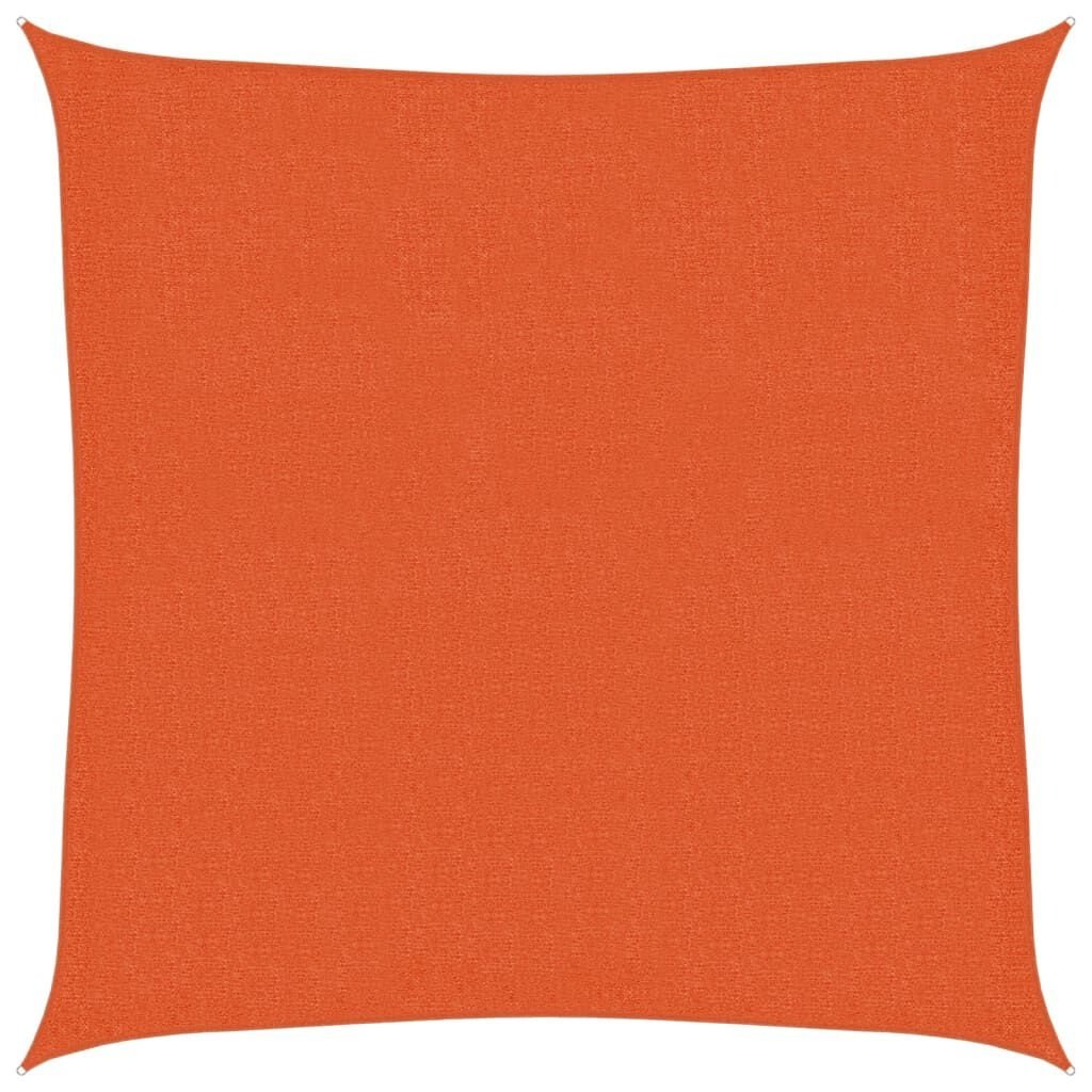 vidaXL Zonnezeil 3,6x3,6m HDPE Oranje - 47% Korting!
