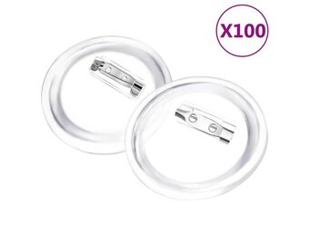 vidaXL Buttons met Spelden 100 st 58mm Acryl - 49% Korting!