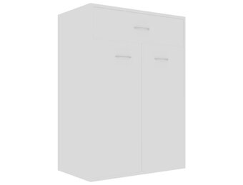 vidaXL Schoenenkast wit - 60x35x84 cm - 55% Korting