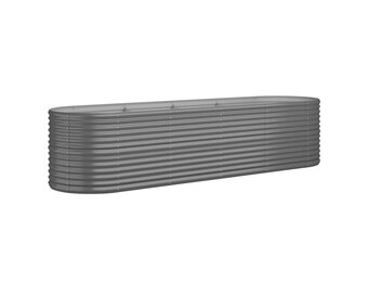 vidaXL Plantenbak Staal Grijs 296x80x68 cm - 68% Korting!
