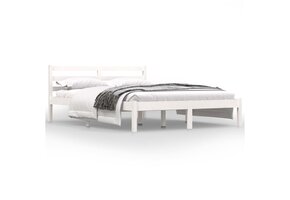 vidaXL Bedframe Grenenhout Wit 120x190 cm - 68% Korting!