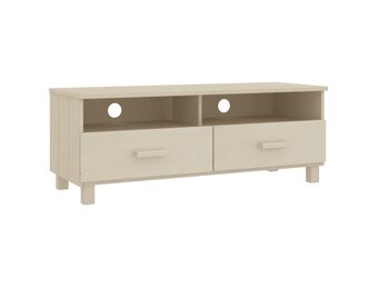 vidaXL TV-meubel HAMAR - 76% Korting! Massief Grenenhout, Honingbruin