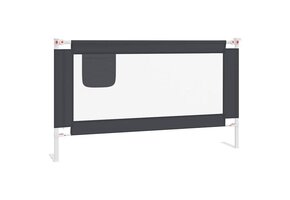 VidaXL Bedhekje Peuter 140x25 cm Donkergrijs - 47% Korting!