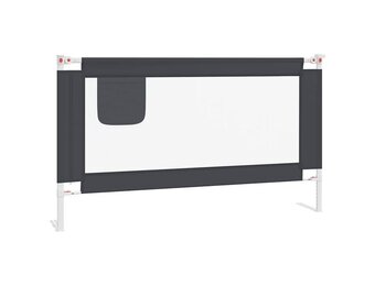 VidaXL Bedhekje Peuter 140x25 cm Donkergrijs - 47% Korting!