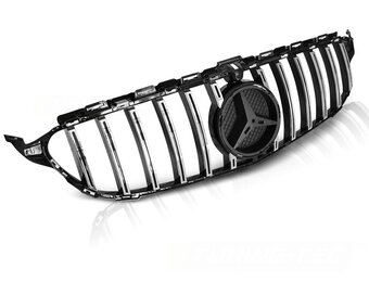 Grill MERCEDES W205 (14-18) Sport Glanzend Zwart/Chroom - 70% Korting!