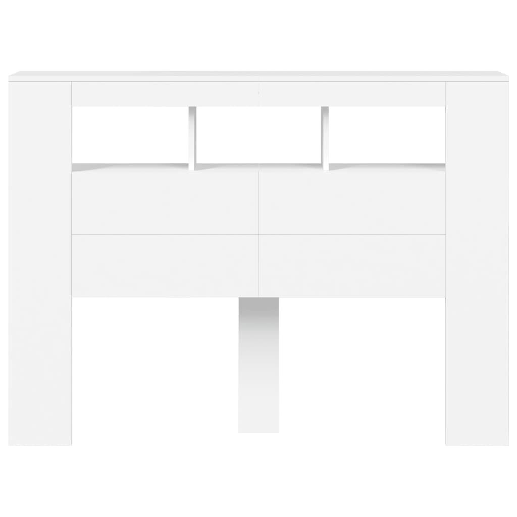 Hoofdeinde met LED - 140cm - Wit - 55% Korting