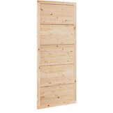 vidaXL Schuifdeur Naturel 90x208cm Grenenhout - Nu 35% Korting!