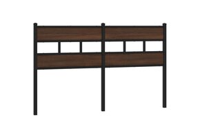 vidaXL Hoofdbord 135cm Bewerkt Hout & Staal - 57% Korting